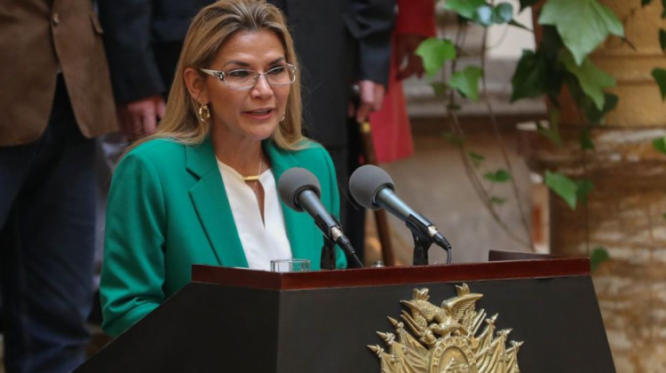 Jeanine Áñez, presidenta de Bolivia. Foto: Archivo/Internet