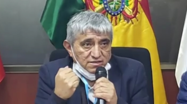 El ministro de Obras Públicas, Iván Arias. Foto: captura de pantalla