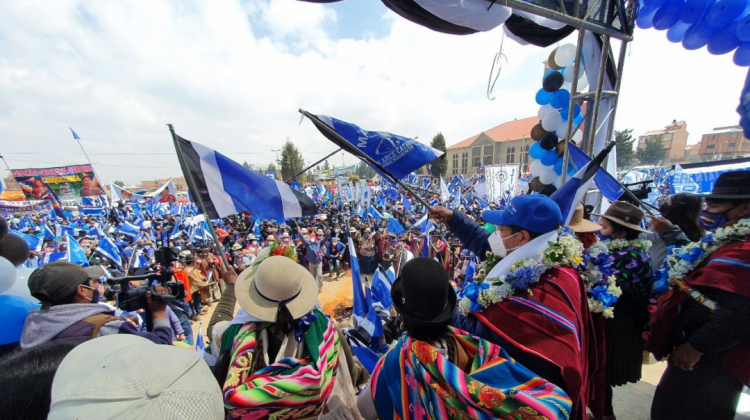 Proclamación del MAS en El Alto. Foto: Facebook
