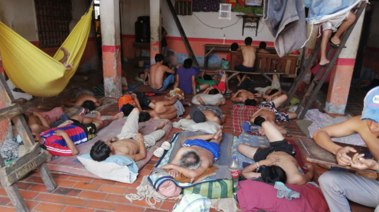 Internos del penal de Mocoví, en Trinidad. Foto: Cortesía