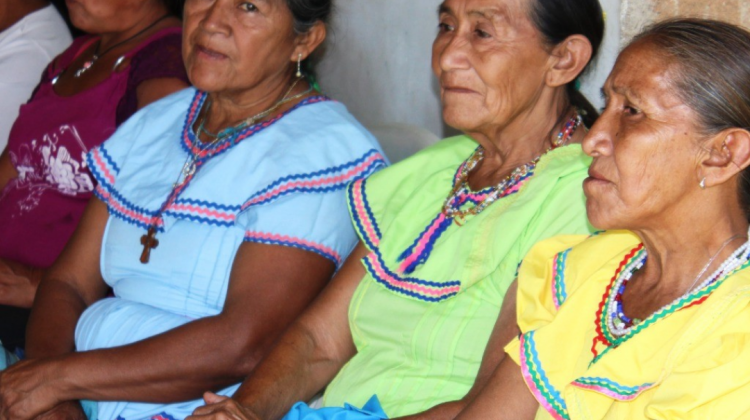 Mujeres indígenas guaraníes. Foto. Cejis