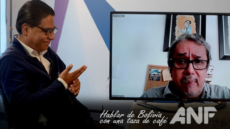Iván Lima y Carlos Hugo Molina en una entrevista el 24 de octubre. Foto: ANF