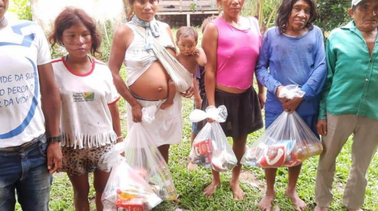 Indígenas en Brasil recién apoyo del Fondo de Emergencia para la Amazonía. Foto. COICA