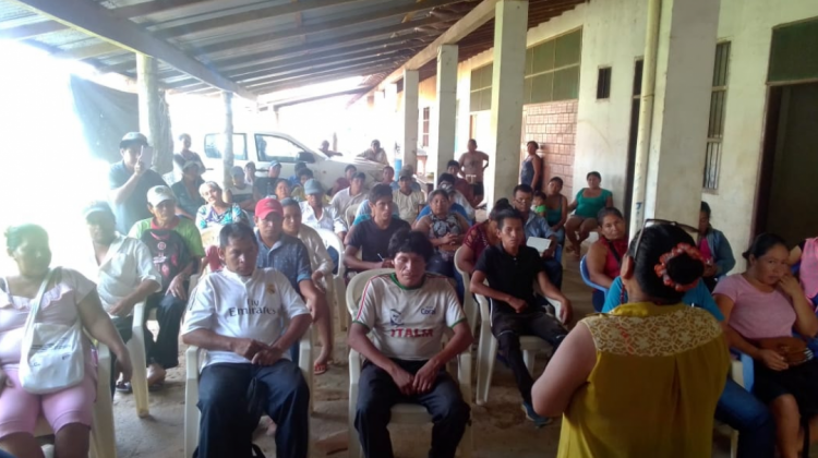 Una reunión de Corregidores en noviembre de 2020, en San Ignacio de Moxos. Foto: TIM1