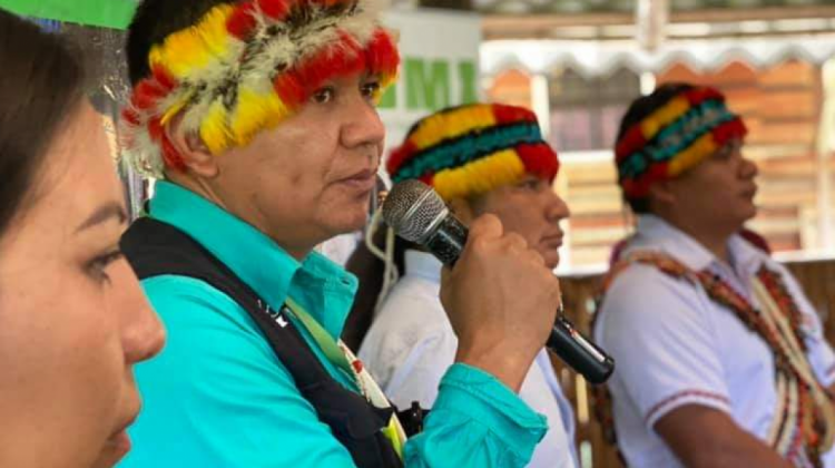Indígenas de la Amazonía en Colombia se unen en este encuentro. Foto. COICA