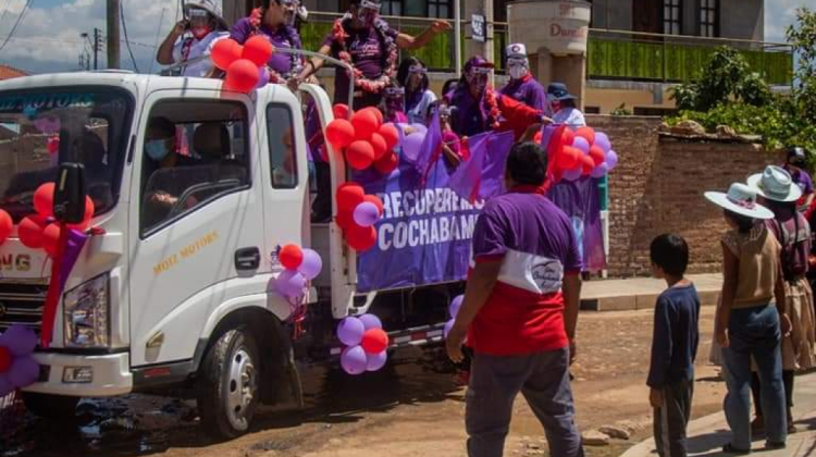 Campaña de la alianza Súmate en Cochabamba. Foto: RRSS