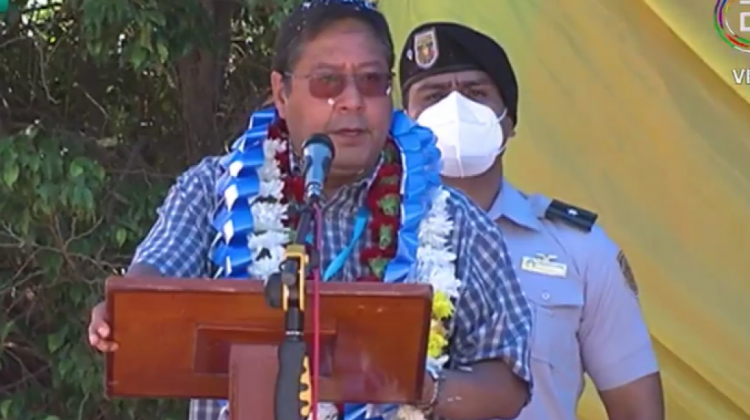 Luis Arce Catacora. Foto: Captura de pantalla de Bolivia TV.