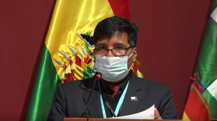 El ministro de Educación, Adrián Quelca. Foto: Ministerio de Educación