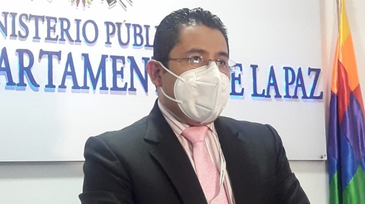 El Coordinador de la Fiscalía de La Paz, Sergio Bustillos. Foto: FGE