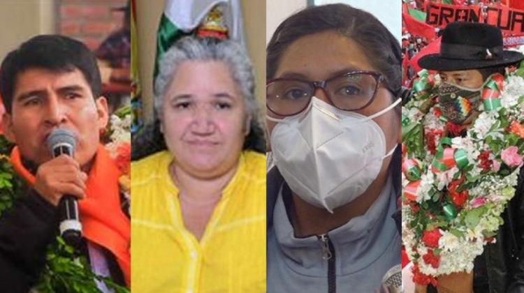 Autoridades electas de La Paz, Cobija, Chuquisca y El Alto. Foto: Internet.