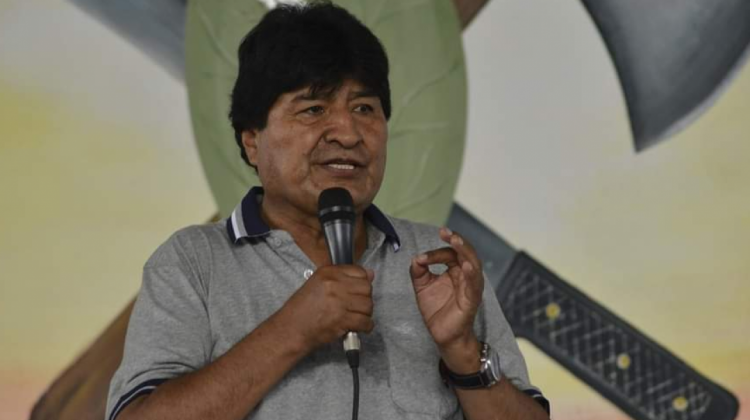 Evo Morales en el ampliado de los cocaleros. Foto: RKC
