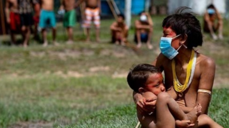 Indígenas Yanomamis en Brasil. Foto. France 24