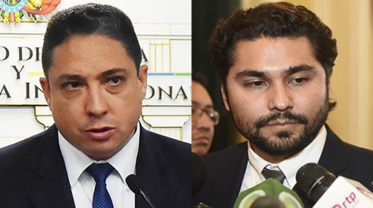 El exministro de Justicia, Héctor Arce, y el exprocurador General del Estado, Pablo Menacho.