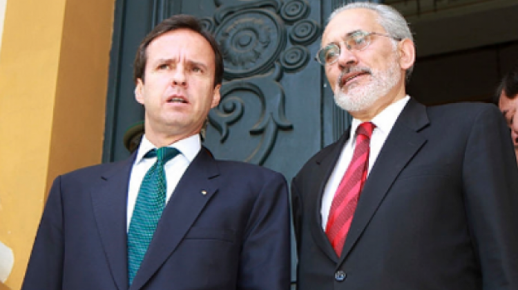 Jorge Quiroga y Carlos Mesa. Foto: Archivo