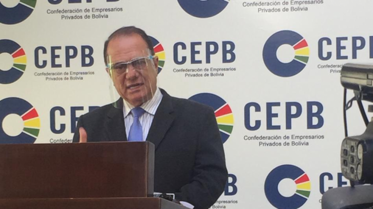 Presidente de la CEPB, Luis Fernando Barbery. Foto: CEPB