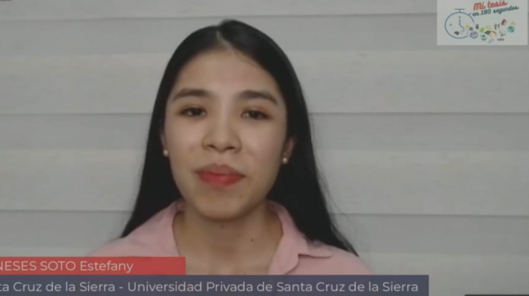 Estefany Meneses Soto. Captura de pantalla: UPSA
