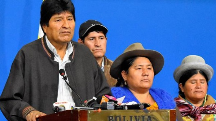 Evo Morales el 10 de noviembre de 2019. Foto: Archivo