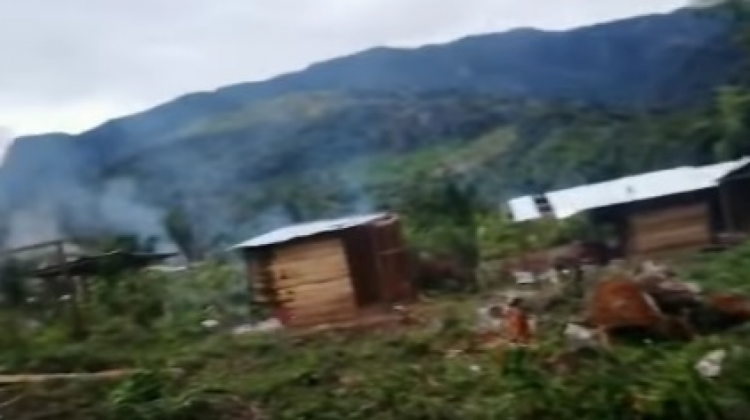 Conflictos en comunidad Michiplaya en Mapiri. Foto: Captura video
