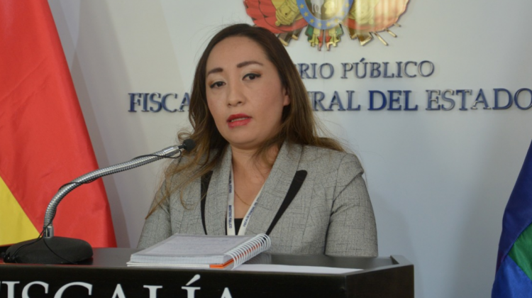Nayra Padilla de la Fiscalía. Foto: Fiscalía