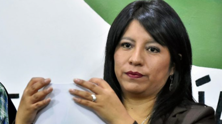 La defensora del Pueblo, Nadia Cruz. Foto: Jornada