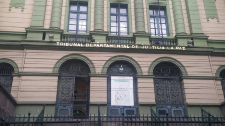 Frontis del Tribunal Departamental de Justicia de La Paz. Foto: archivo/ANF