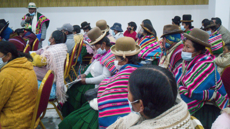 Foro de poblaciones del altiplano organizado por CIPCA. FOTO. ANF