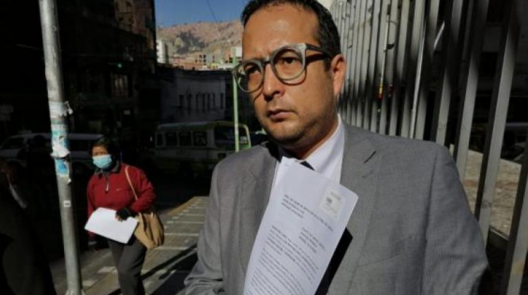 Luis Guillén, abogado de Jeanine Áñez. Foto: Erbol