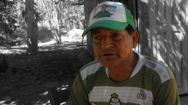 El dirigente indígena Ramón Cubo de 62 años, habitante de la comunidad Carmen Florida en el municipio de Rurrenabaque. Foto: ANF
