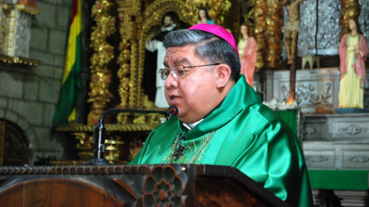 Obispo de El Alto, Monseñor Giovani Arana. Foto: CEB
