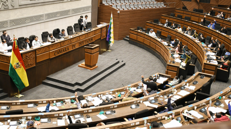 Una sesión de la Cámara de Diputados. Foto: Diputados
