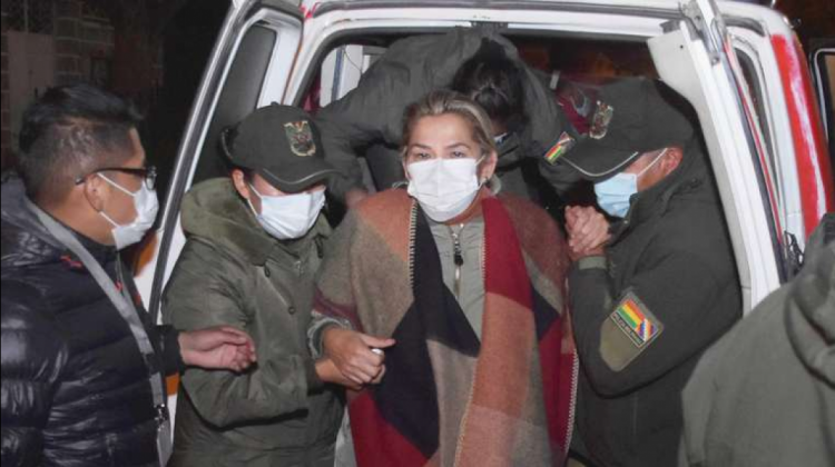 La expresidenta Jeanine Áñez fue aprehendida en marzo. Foto: Internet