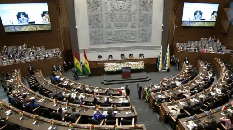 Foto: Asamblea Legislativa Plurinacional.