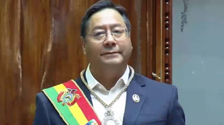Luis Arce asumió la presidencia de Bolivia en noviembre de 2020. Foto archivo.