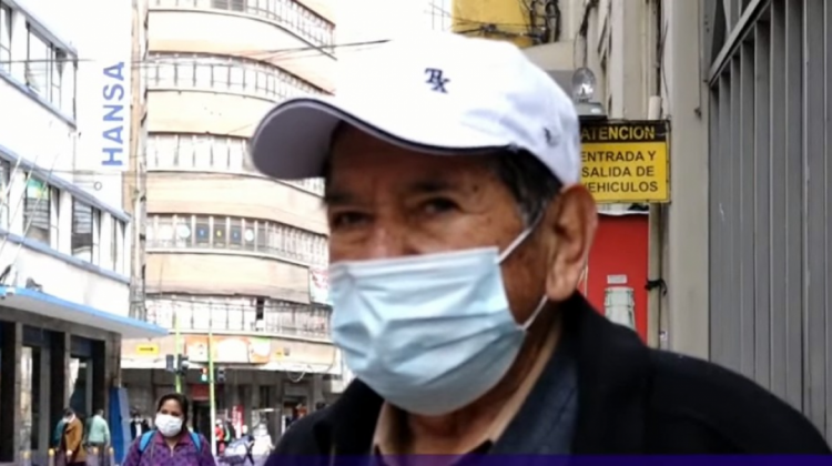 Vocero de la Confederación Nacional de Gremiales de Bolivia, Francisco Figueroa. Foto: captura de pantalla