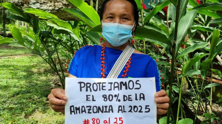 Petición de pueblos de la Amazonía. Foto. COICA