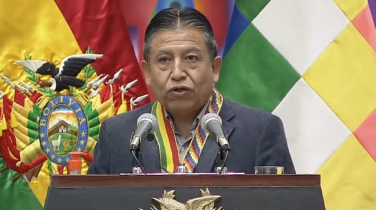 El vicepresidente David Choquehuanca. Foto: Captura video