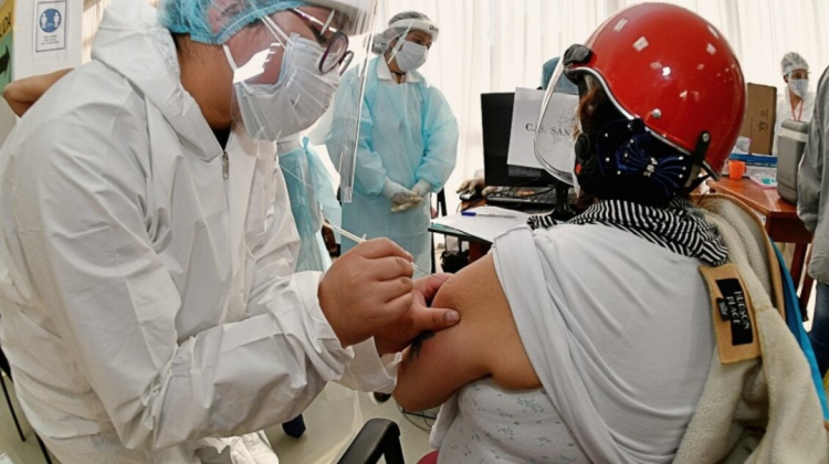 Vacunación en Bolivia. Foto. ONU