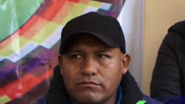 Ejecutivo de la Confederación de Interculturales de Bolivia, Wilson Coro. Foto: Captura de video