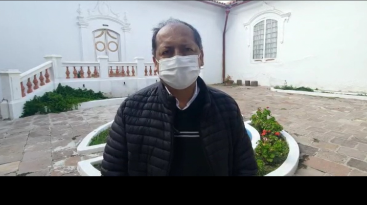 Monseñor Ricardo Centellas. Foto: captura de video.