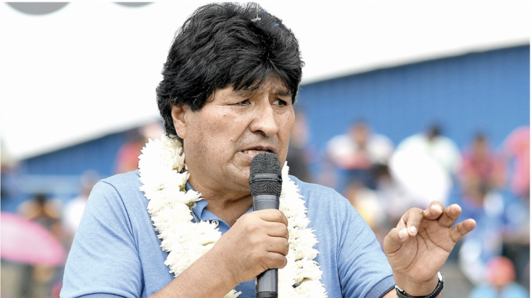 En 2020, Morales fue ratificado como líder del MAS. Foto: Opinión