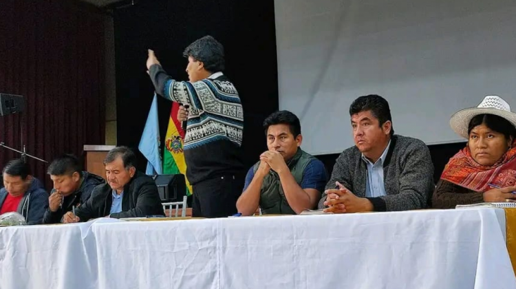 Evo Morales ayer en Colomi. Foto: kausachun coca