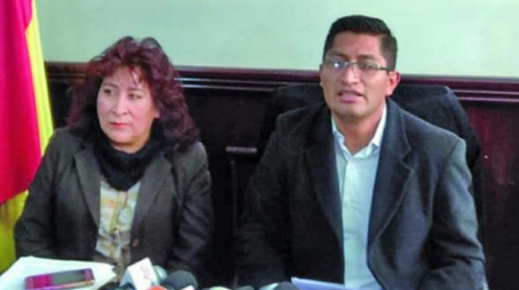 Exfiscales Susana Boyan y Edwin Blanco. Foto: Qhana