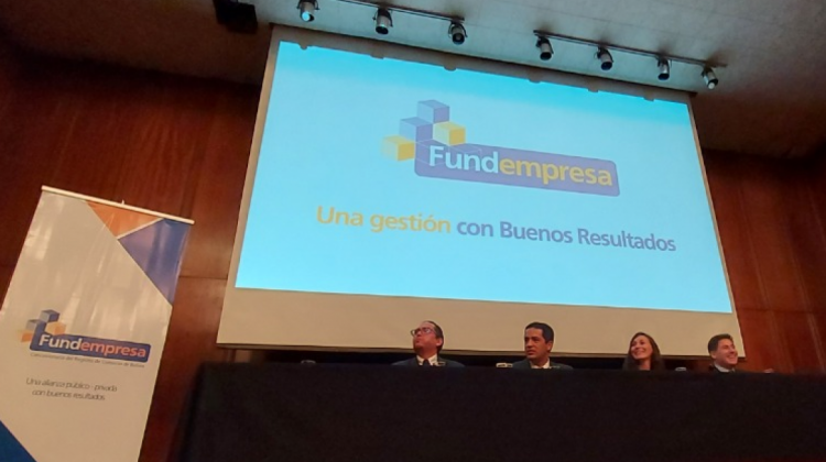 Directiva de Fundempresa, en acto de este miércoles. Foto: ANF.