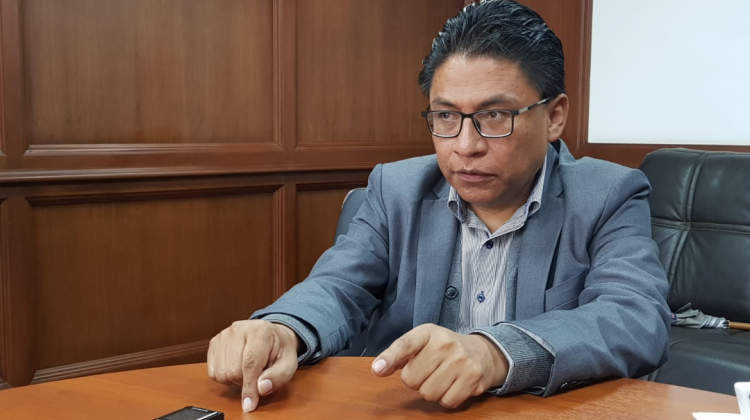 El ministro de Justicia, Iván Lima en entrevista con ANF
