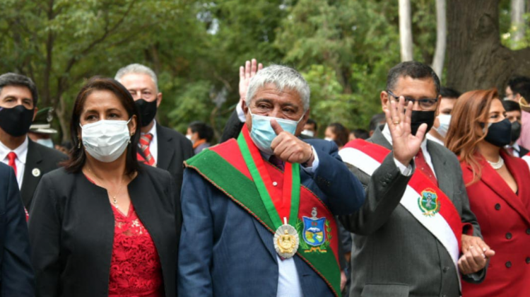 Alcalde de La Paz en Tarija, por la efeméride departamental. Foto: GAMLP.