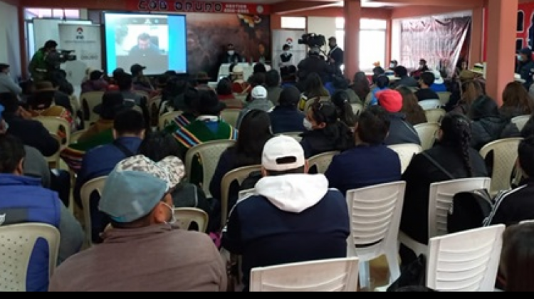 Socialización del Censo en Oruro. Foto: INE.