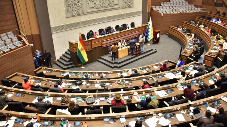 Sesión de la Asamblea Legislativa, el jueves 5 de mayo. Foto: Cámara de Diputados.