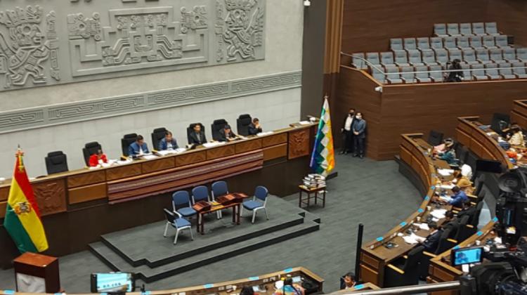 Sesión de la Asamblea Legislativa Plurinacional para la elección del nuevo Defensor del Pueblo. Foto: ANF