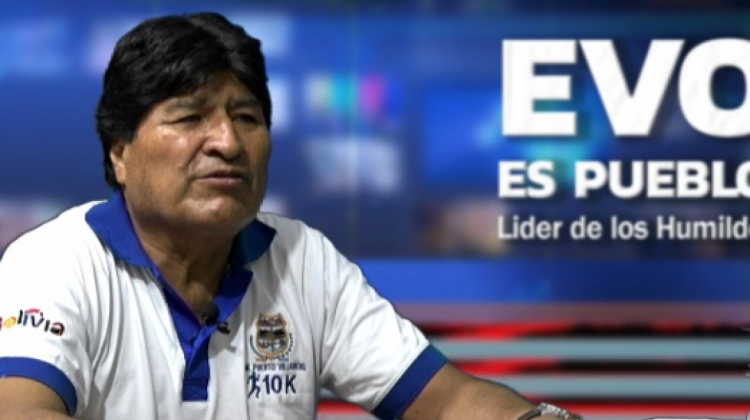 El expresidente Evo Morales. Foto: Captura de pantalla