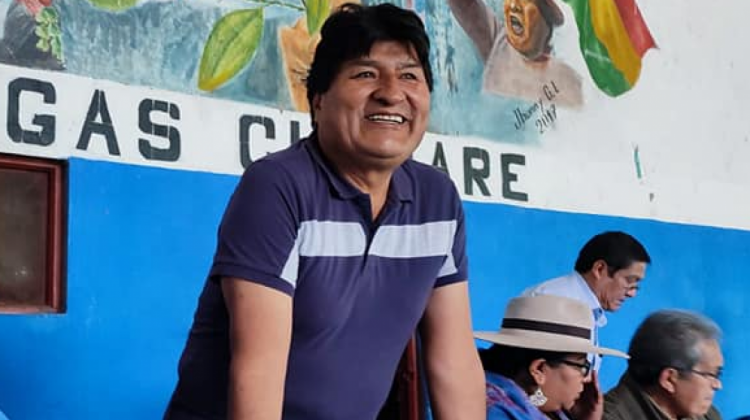 Evo Morales, expresidente y actual líder cocalero. Foto: Facebook Evo Morales Ayma